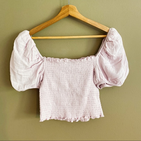 Donated! Socialite Nordstrom puff sleeve smocked top - Picture 3 of 6